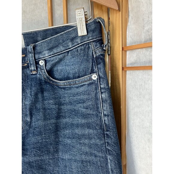 Everlane Womens 29x27” Selvedge Denim Blue Jeans Organic Cotton, Straight Leg - Picture 4 of 12